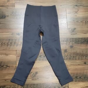 Lululemon‎ In The Flow Cropped Slate Gray Compression Seamless Tight Legging 6